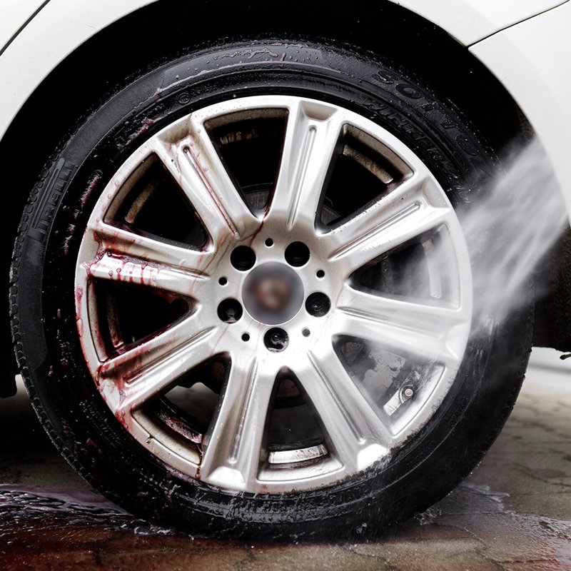 WHEEL CLEANER BLEEDING EFFECT - 5L K2 ROTON - punane