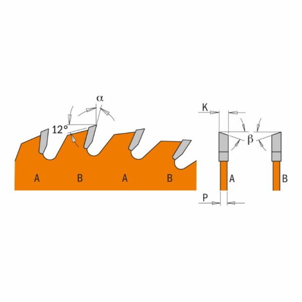 Saeketas puidule ITK-Plus HM 165x1,7/20mm Z24 a18° ß10° ATB, CMT