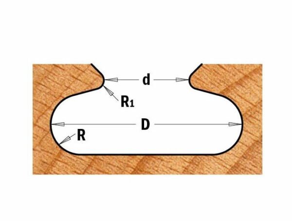 Sõrmfrees tõmbeliistule S=8mm, D=19,05mm, CMT