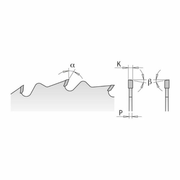 Saeketas puidule 235x2,8/1,8x30mm Z24 a=20° b=10° ATB, CMT