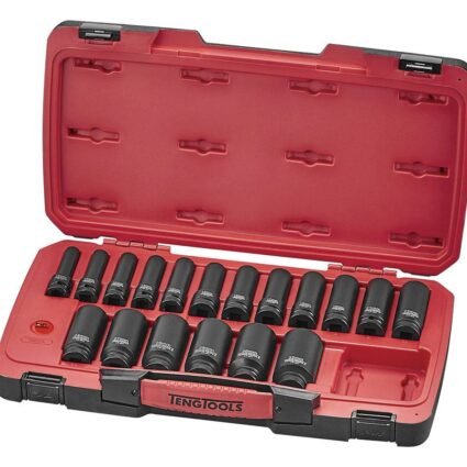 22-osaline 1/2" nelikantkinnitusega löökpadrunite komplekt Teng Tools T9222L | Käsitööriistad>Padrunid>Padrunite komplektid | Teng Tools | Trollo.ee | Üle 10 000 toote