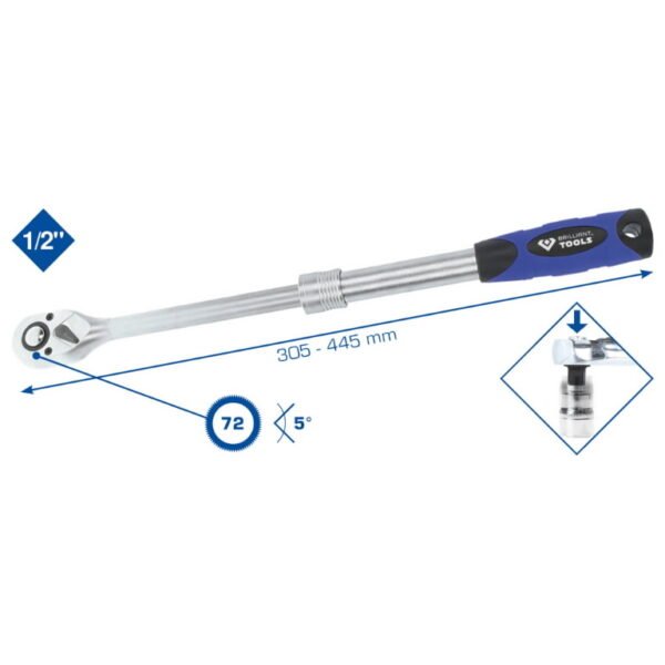 Teleskoopnarre 1/2´´, 305-445mm, Brilliant Tools