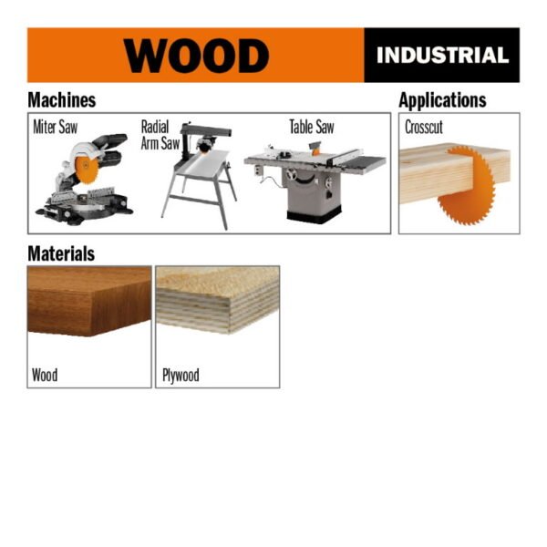 Saeketas puidule universaalne Industrial Line HW 250x3,2/2,2x30 Z60 a=10° b=15° ATB, CMT