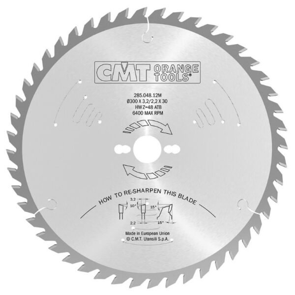 Saeketas puidule universaalne Industrial Line HW 305x2,8/1,8x30 Z54 a=-5° b=15° ATB, CMT