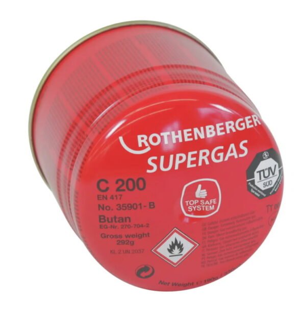 Gaas C200 SUPERGAS 190g, klapiga, Rothenberger