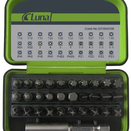 31-osaline otsakukomplekt Luna | Käsitööriistad>Kruvikeerajad>Otsakute komplektid | Luna Tools | Trollo.ee | Üle 10 000 toote