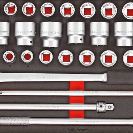 32 osaline padrunvõtmekomplekt 3/4'' nelikantkinnitusega Teng Tools TTESK63 | Käsitööriistad>Padrunid>Padrunite komplektid | Teng Tools | Trollo.ee | Üle 10 000 toote