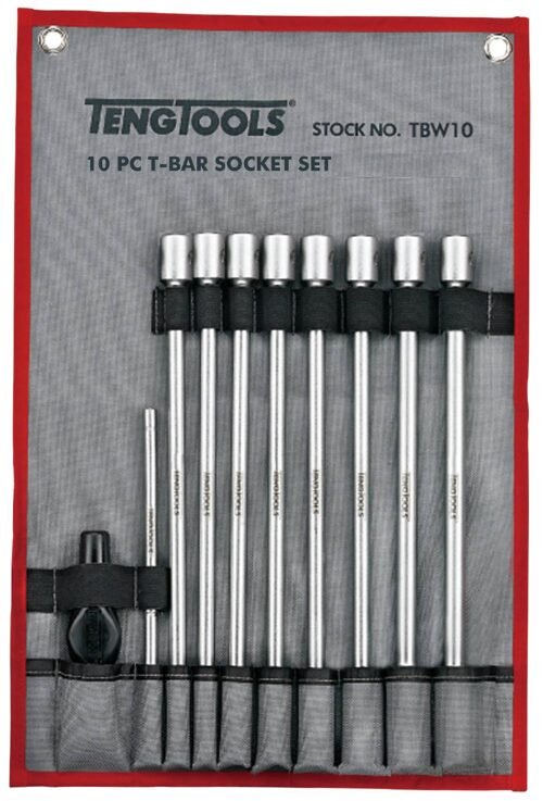 3/8'' padrunikomplekt T-käepidemega. Teng Tools TBW10