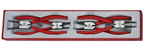 4osaline stopperrõngatangide komplekt sise- ja välisrõngastele Teng Tools TTX474-9