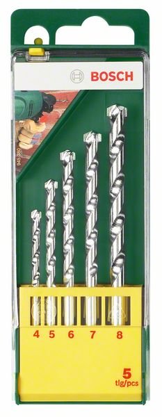 5-osaline kivipuuride komplekt 4/5/6/7/8 mm