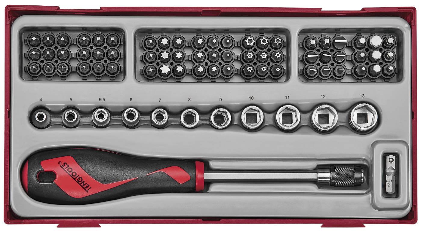 76 osaline otsakkruvitsakomplekt Teng Tools TTMDQ76