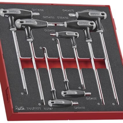 7osaline TX/TPX-võtmete komplekt T-käepidemega. Teng Tools TEDTX7 | Käsitööriistad>Torx -ja kuuskantvõtmed | Teng Tools | Trollo.ee | Üle 10 000 toote