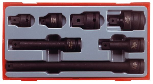 7osaline jõupadrunitööriistade komplekt 1/2" nelikantkinnitusega Teng Tools TT9207