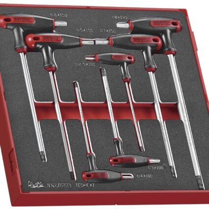 7osaline kuuskantvõtmete komplekt T-käepidemega. Teng Tools TEDHEX7 | Käsitööriistad>Torx -ja kuuskantvõtmed | Teng Tools | Trollo.ee | Üle 10 000 toote