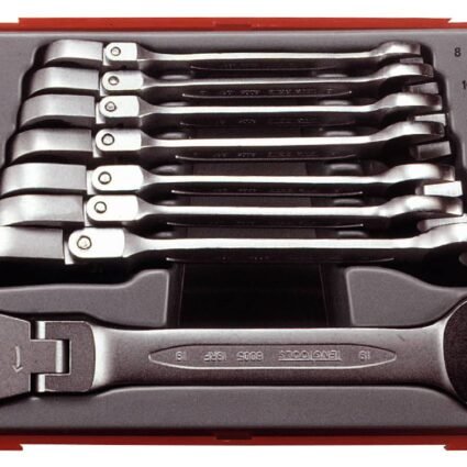 8 osaline Liigendiga lehtsilmussnarrevõtmed komplektis Teng Tools TT6508RF | Käsitööriistad>Mutrivõtmed>Lehtsilmusnarred | Teng Tools | Trollo.ee | Üle 10 000 toote
