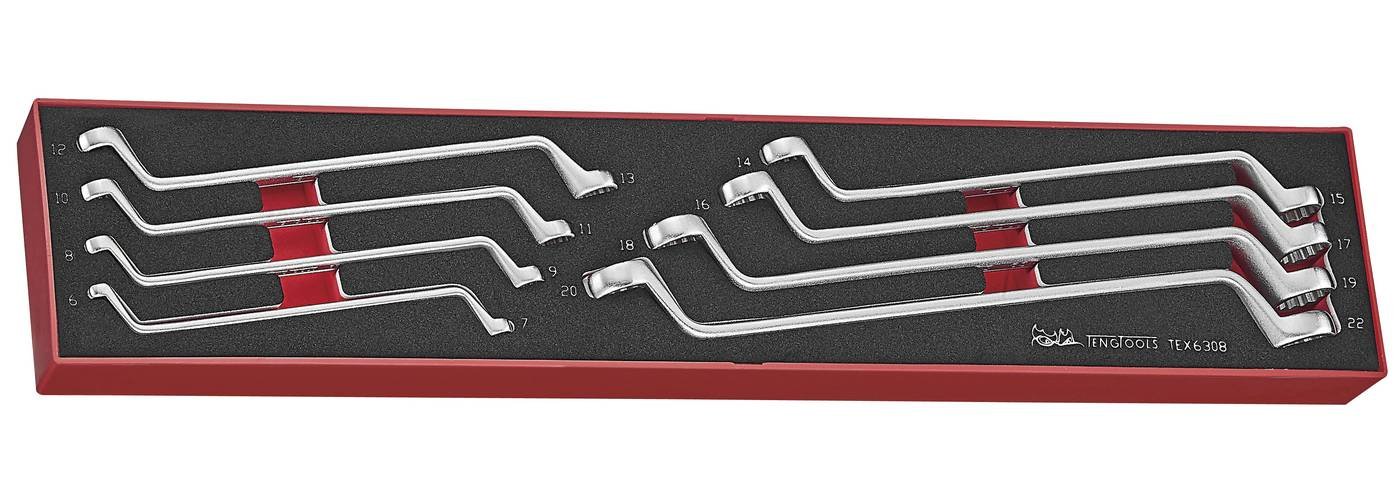 8osaline silmusvõtmekomplekt Teng Tools TEX6308