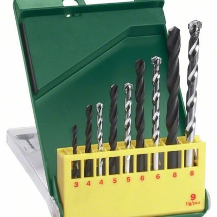 9-osaline kivi- ja metallipuuride komplekt | Tarvikud>Puurid>Puuride komplektid | Bosch | Trollo.ee | Üle 10 000 toote