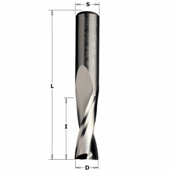 Spiraalfrees 6x27x70 S=8 UP-CUT Z2 HM RH, CMT