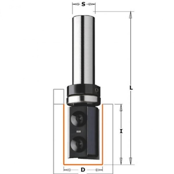 Sõrmfrees HM S=8 D=19x28,3, CMT