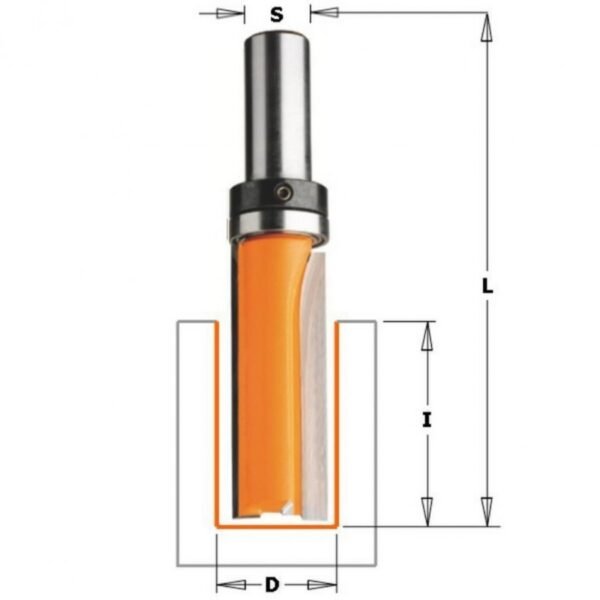 Sõrmfrees HM S=8 D=16x30 B laagriga, CMT