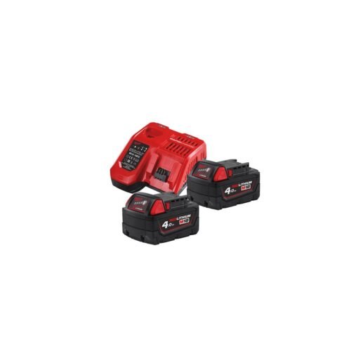 Aku ja laadija komplekt Milwaukee 2 x M18 B4 4,0Ah + laadija