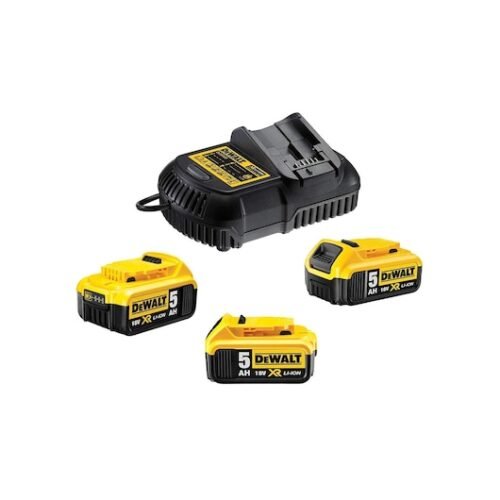 Akude ja laadija komplekt Dewalt UTDCB115P3  - 10,8-18V + akud 3x5,0Ah