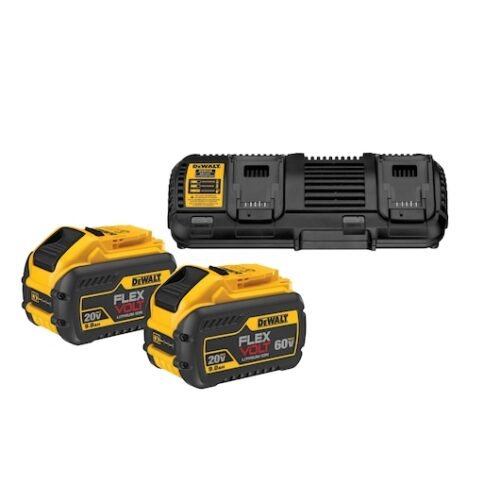 Akude ja laadijate komplekt Dewalt DCB132X2 2-osaline laadija + 2x9