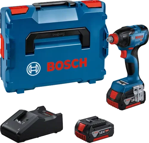 Akulöökmutrikeeraja/kruvikeeraja Bosch GDX 18V-210 C (2x5.0Ah, laadija)