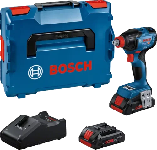 Akulöökmutrikeeraja/kruvikeeraja Bosch GDX 18V-210 C + GCY 42 (2x4.0Ah ProCORE18V