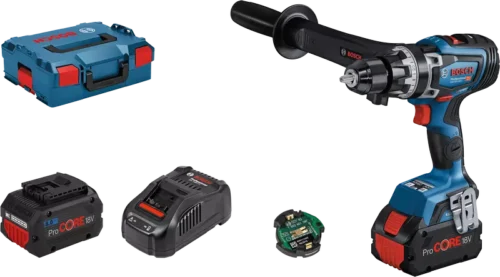 Akulööktrell Bosch GSB 18V-150 (2x8.0Ah ProCORE18V, laadija, CoMo) + kohver L-Boxx