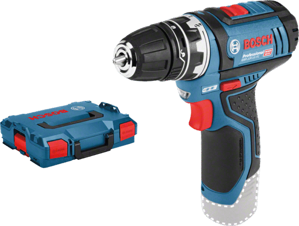 Akutrell  Bosch GSR 12V-15 FC koos  puuripadruniga  (ilma aku ja laadijata)