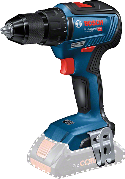 Akutrell-kruvikeeraja Bosch GSR 18V-55 (ilma aku ja laadijata)
