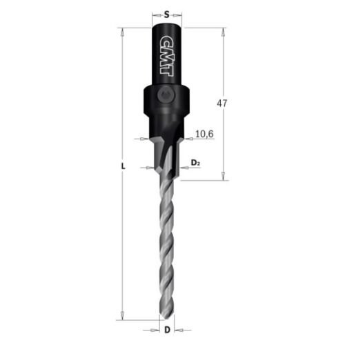 Astmeline puur D=5/7.6/10.6 L=93.7 Z1 RH S=9 SP, CMT