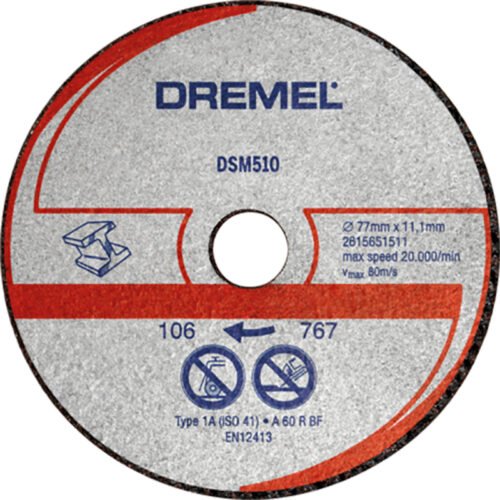 DREMEL lõikeketas metallile ja plastikule, 77mm DSM510