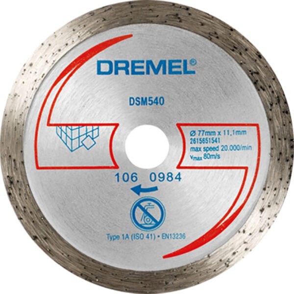 DREMEL teemantlõikeketas keraamilisele plaadile, 77mm DSM540