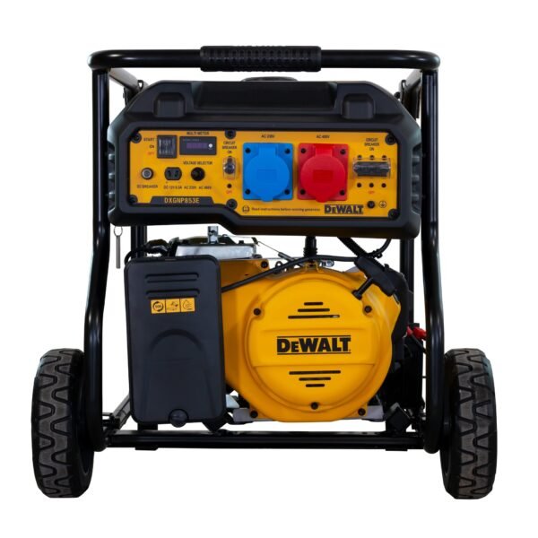 Generaator Dewalt DXGNP853E 400V/230V - 400V: pidev 8.0Kw/maksimaalne 8,5Kw, 230V: 7,2Kw, rattad, el. Starter