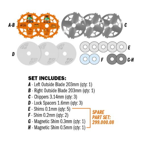 Dado Pro komplekt 203x6-20/30mm Z12 a-12neg ß FTG+ATB, CMT