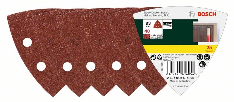 Delta lihvpaberid, K 40, 25 tk