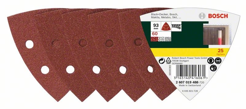 Delta lihvpaberid, K 60, 25 tk