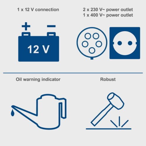 Elektrigeneraator diisel SG5200D, Scheppach