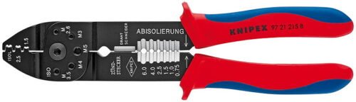 Isolatsiooni koorimise tangid koos kaablikinga pressiga 0,5-2.5mm2, Knipex