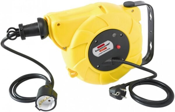 Kaablirull seinale 9+2m, 230V, plastkorpus, kaabel 3x1,5mm, Brennenstuhl