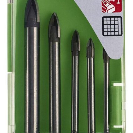 Kahhelkivipuuride komplekt neljateralise kõvasulamtipuga | Tarvikud>Puurid>Puuride komplektid | Luna Tools | Trollo.ee | Üle 10 000 toote