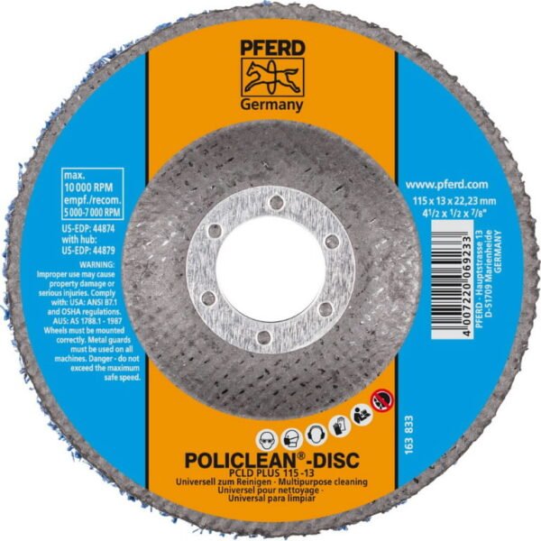Kärgketas Policlean PCLD Plus 115x13/22mm, Pferd