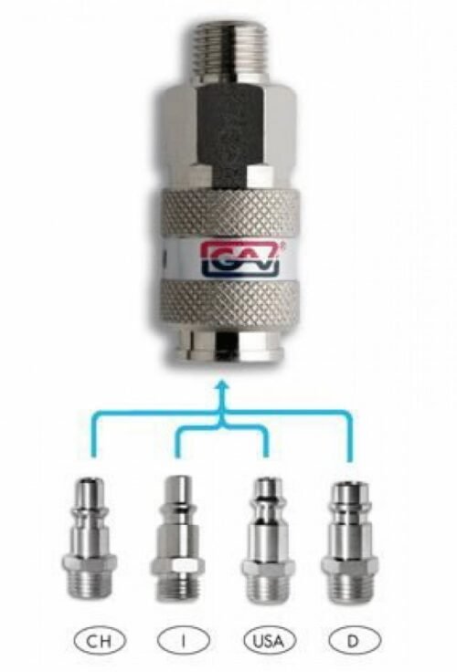 Kiirliitepesa 1/4" väliskeere