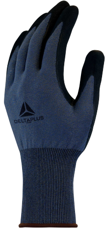 Kindad, lõikekindluse tase D, nitriil-kattega peopesa, hall 10, Delta Plus