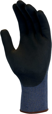 Kindad, lõikekindluse tase D, nitriil-kattega peopesa, hall 10, Delta Plus