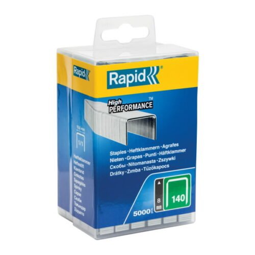 Klambrid 140/8 5000tk, 10,6x1,3mm, roheline, plastkarbis, ts, Rapid