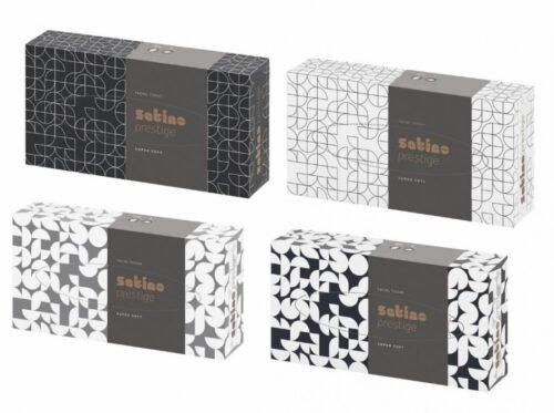 Kosmeetilised salvrätid/ 2- kihti/  40 pakki kastis, Satino
