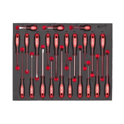 Kruvikeerajate komplekt Milwaukee vahtmaterjalist vaheleht